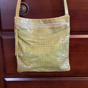 Green hobo crossbody purse
